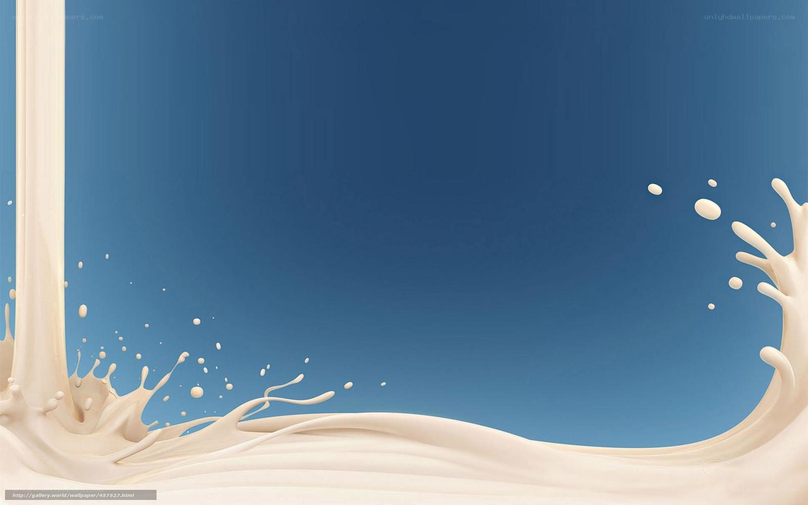 milk splash on blue
