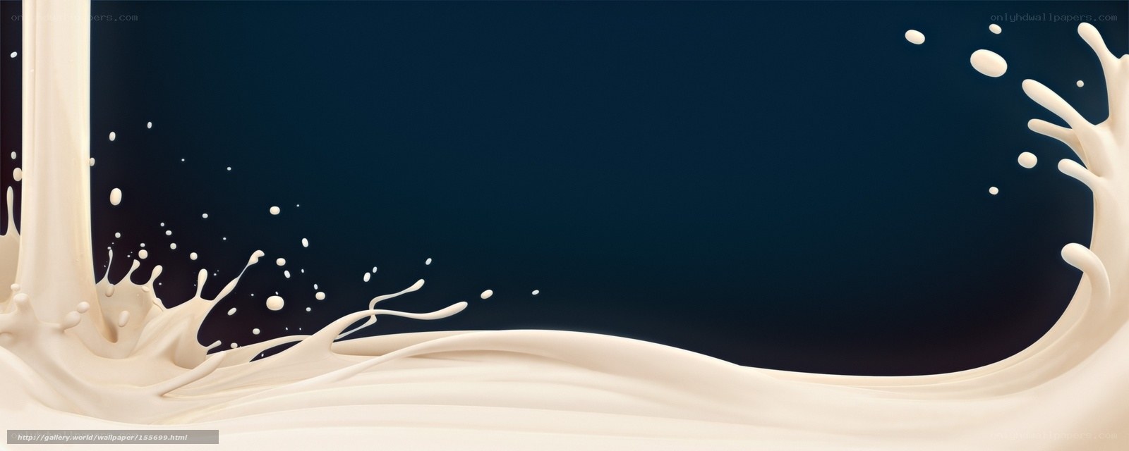 milk splash on dark background