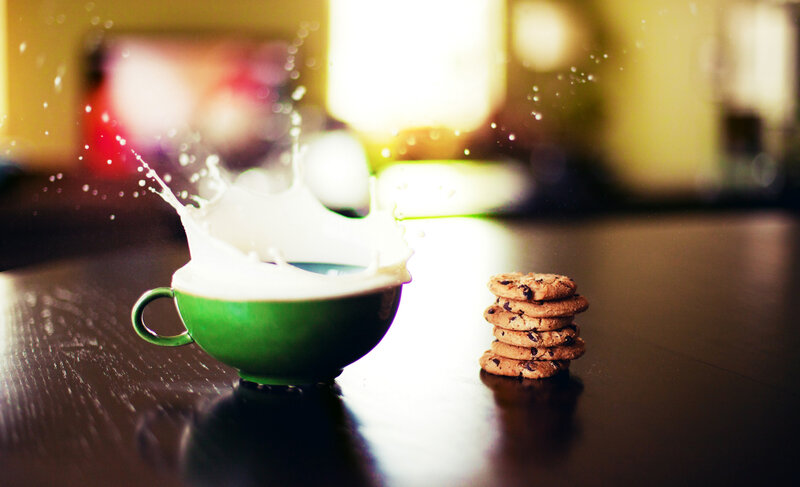 Milk Splashing in Cup