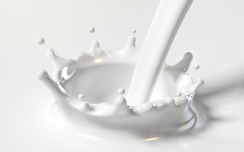 milk splashing in slow motion