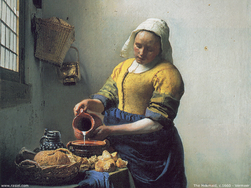 Milkmaid Pouring Milk