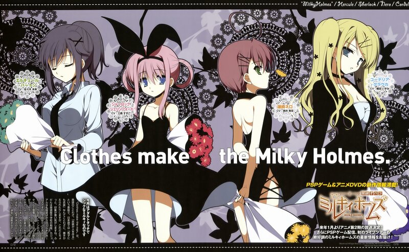 Milky Holmes characters in formal wear