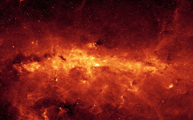 Milky Way center in infrared