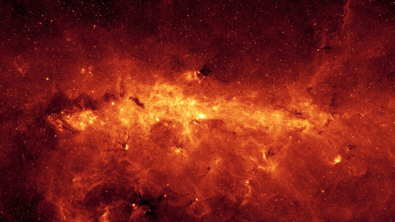 Milky Way center in infrared