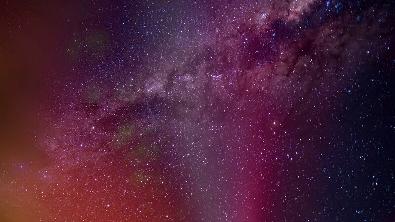 Milky Way galaxy at night