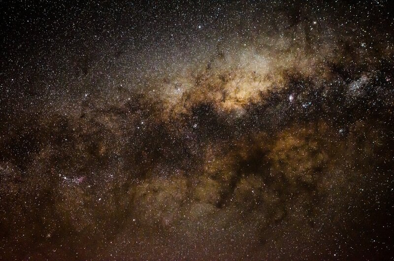 Milky Way galaxy at night