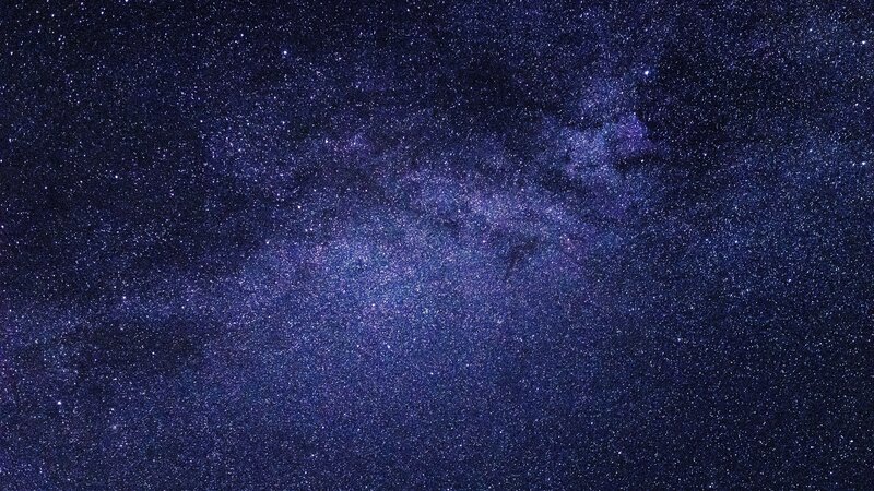 Milky Way galaxy at night