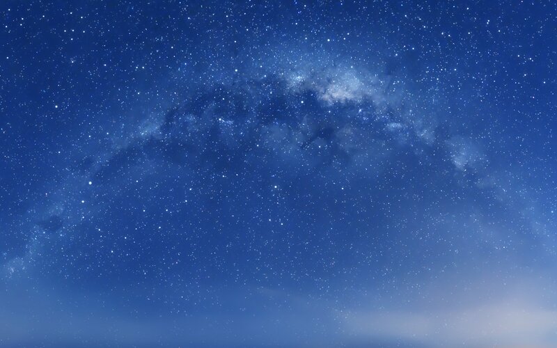 Milky Way galaxy at night