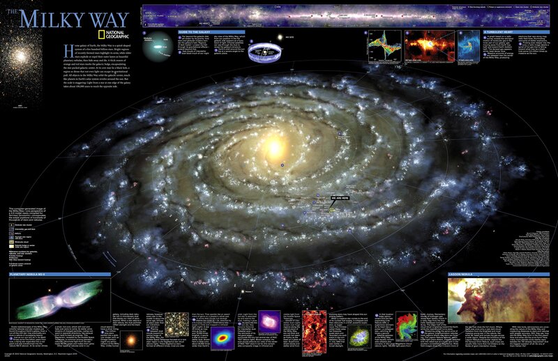 Milky Way Galaxy — Black, Dramatic, Night