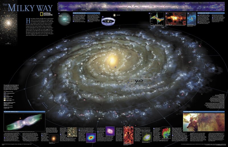 Milky Way Galaxy — Black, Dramatic
