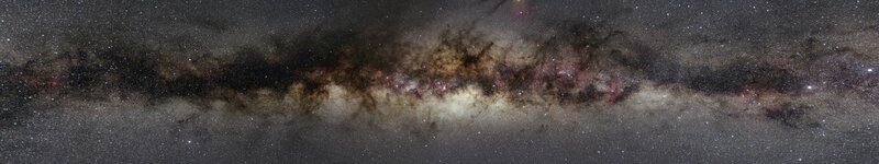 Milky Way Galaxy — Black, Dust Clouds
