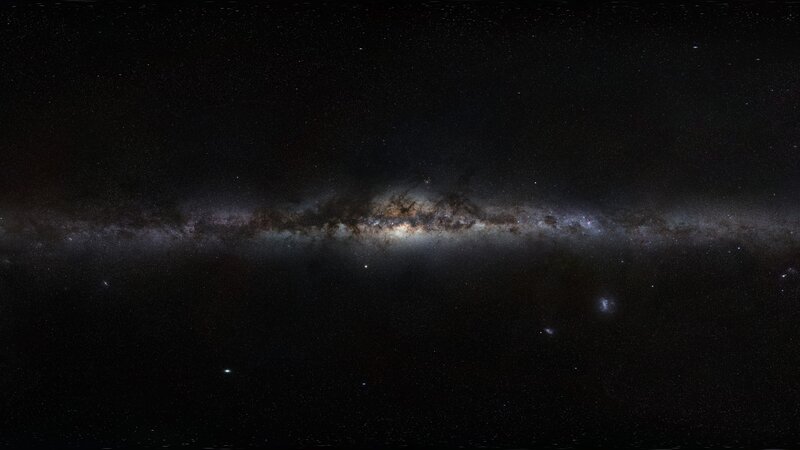 Milky Way Galaxy — Black, Nebulae