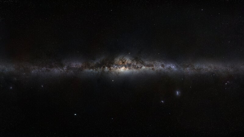 Milky Way Galaxy — Black, Night