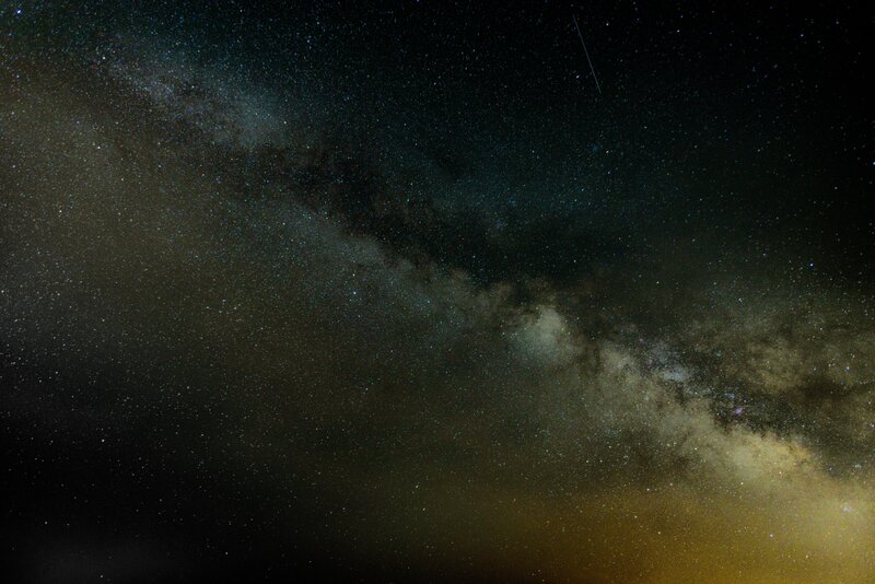 Milky Way Galaxy — Black, Serene, Night, Photograph, Stars, Nebula, Meteor