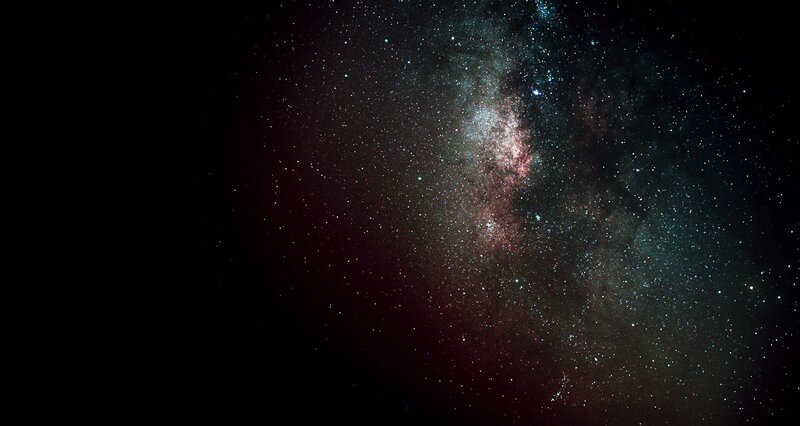 Milky Way Galaxy — Black, Serene, Night, Photograph, Stars, Nebula, White, Blue