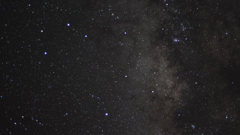 Milky Way Galaxy — Black, Serene, Night, Photograph, Stars, Nebula, White