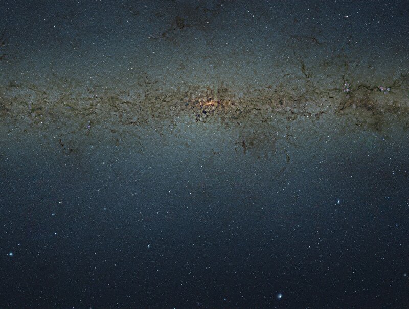 Milky Way Galaxy — Black, Serene, Night, Photograph, Stars, Nebulae, Dust Clouds, Gray