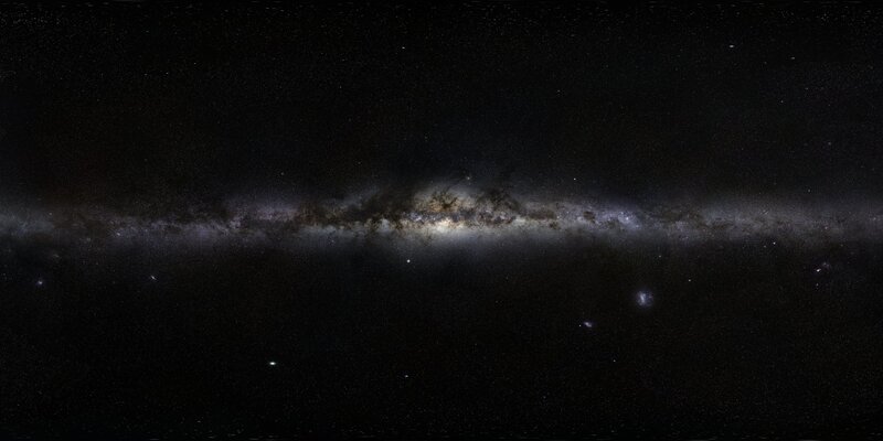 Milky Way Galaxy — Black, Serene, Night, Photograph, Stars, Nebulae, White