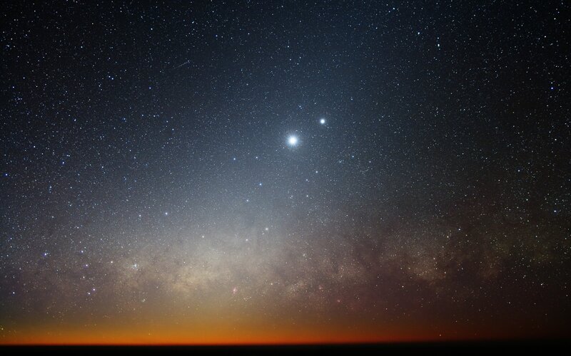 Milky Way Galaxy — Black, Serene, Night, Photograph, Stars, Night Sky