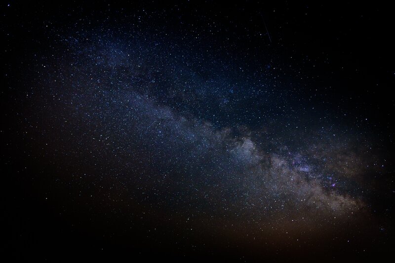 Milky Way Galaxy — Black, Serene, Night, Photograph, Stars, Space, Nebula