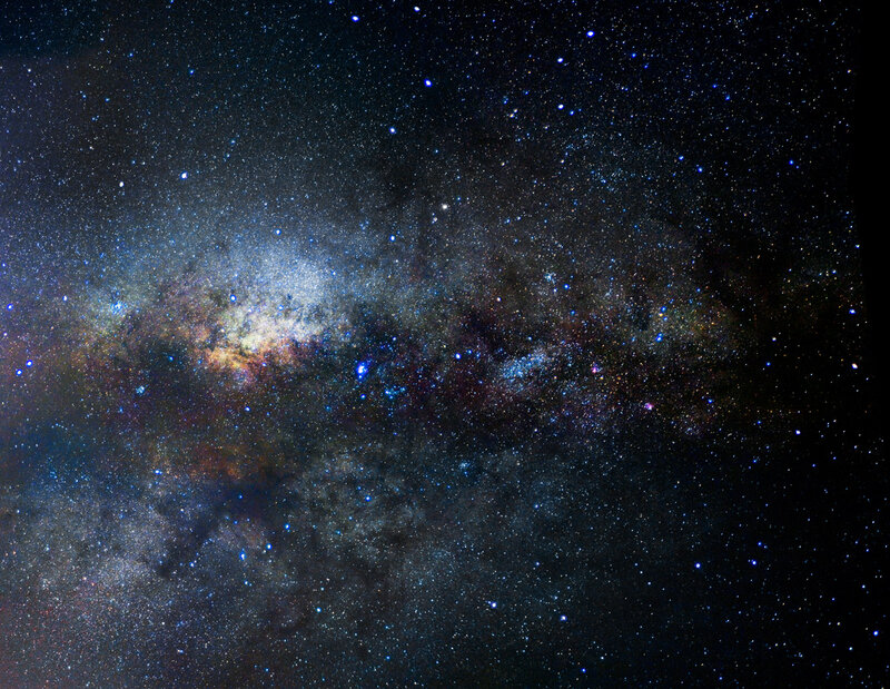 Milky Way Galaxy — Black, Serene, Night