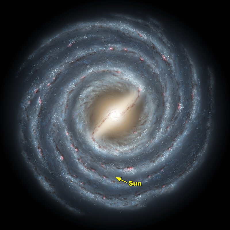 Milky Way Galaxy — Blue, Dramatic, Digital Art