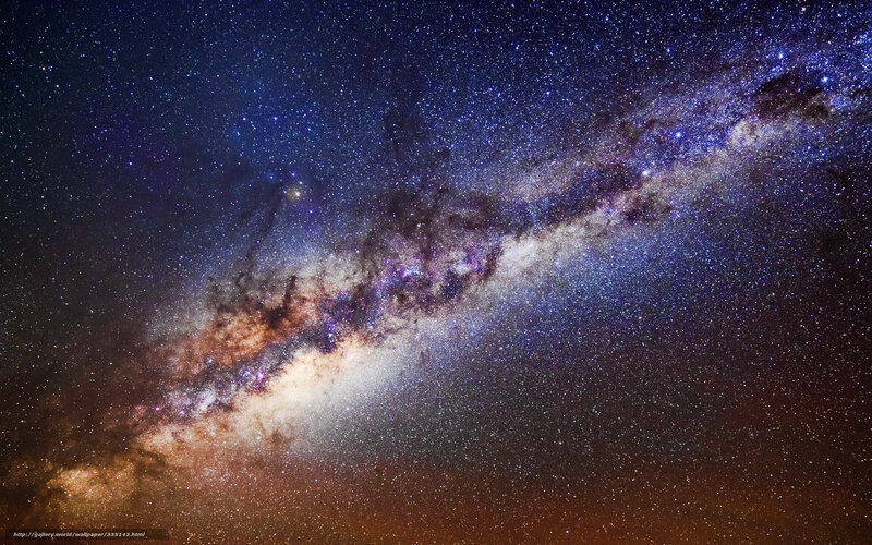 Milky Way Galaxy — Blue, Dramatic, Night