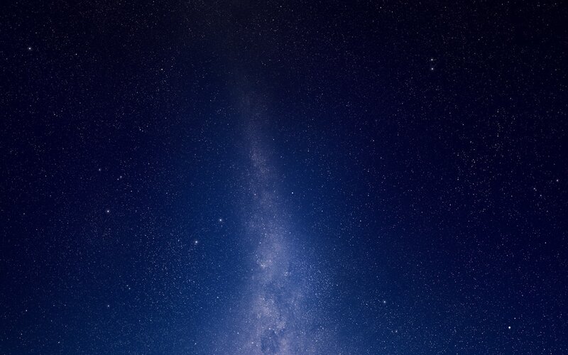 Milky Way Galaxy — Blue, Serene, Night, Photograph, Stars, Space, Black