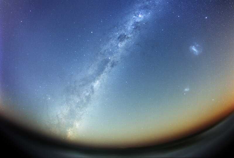 Milky Way Galaxy — Blue, Serene, Night
