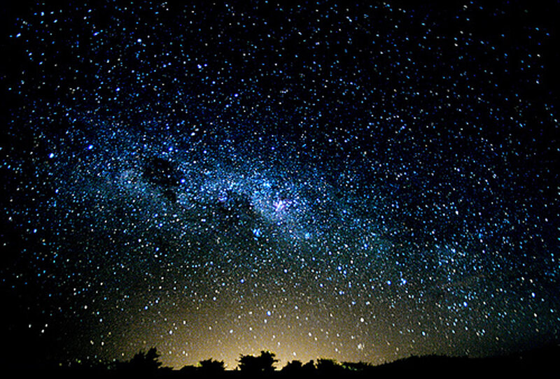 Milky Way Galaxy — Blue, Serene