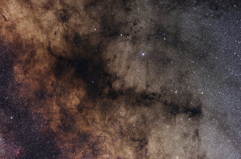 Milky Way Galaxy — Brown, Cosmic, Night, Photograph, Stars, Dust Clouds