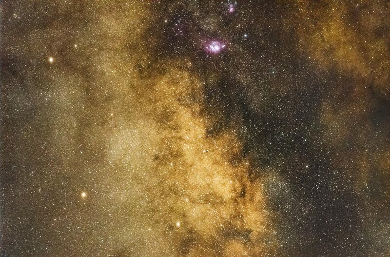 Milky Way Galaxy — Brown, Cosmic, Night, Photograph