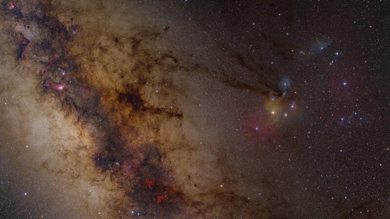 Milky Way Galaxy — Brown, Cosmic, Night