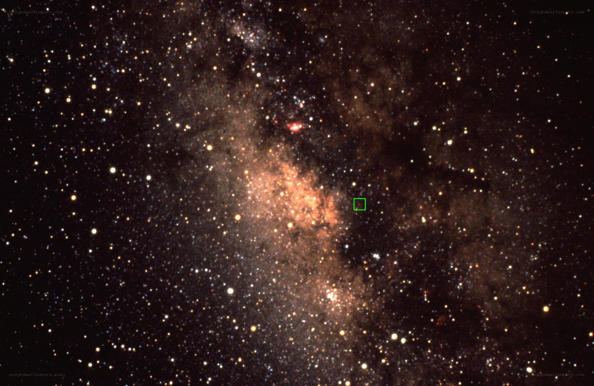 Milky Way galaxy center
