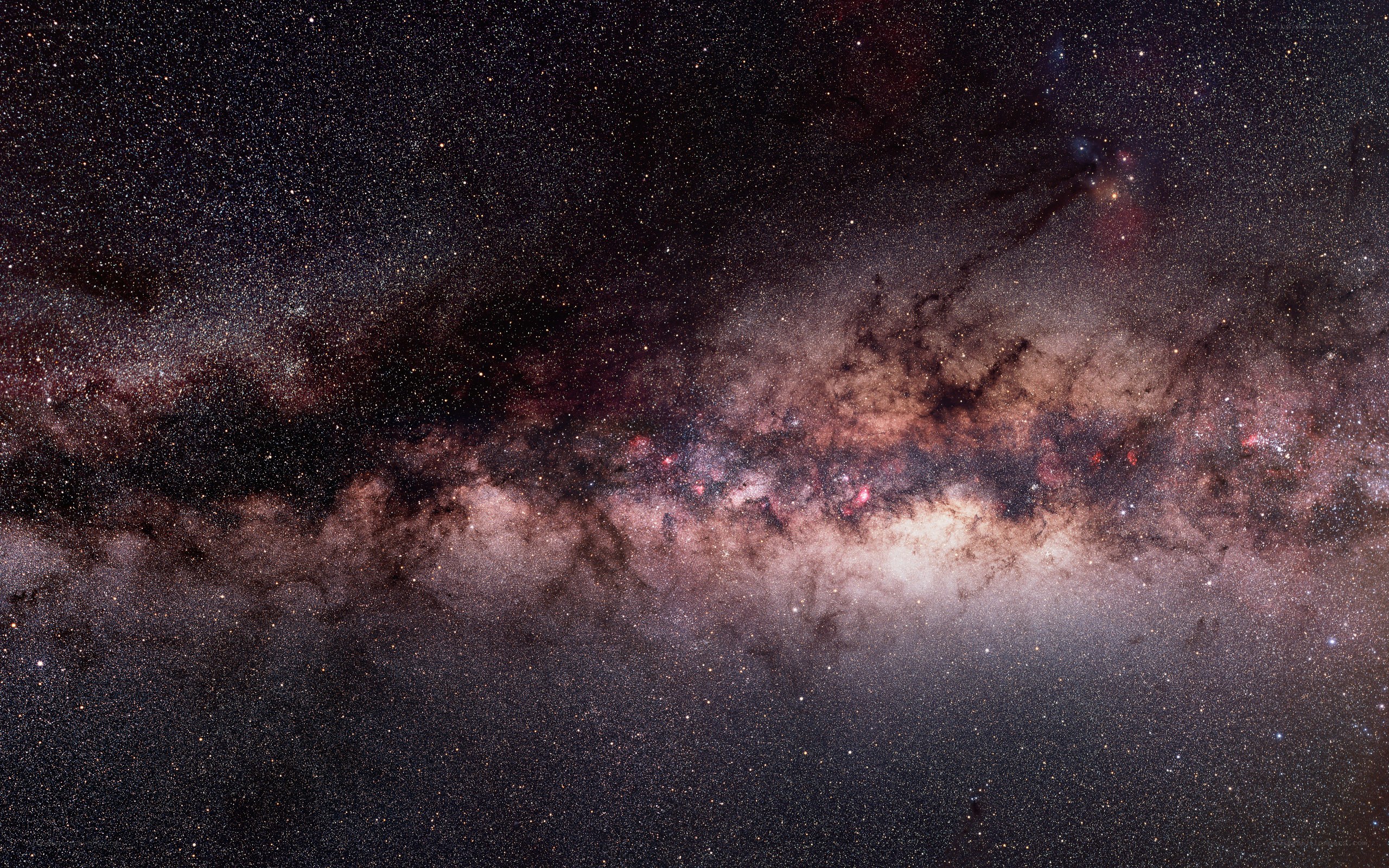 Milky Way galaxy center