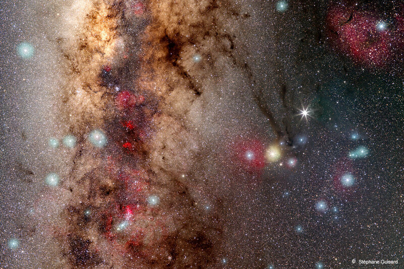 Milky Way Galaxy Center — Brown, Cosmic
