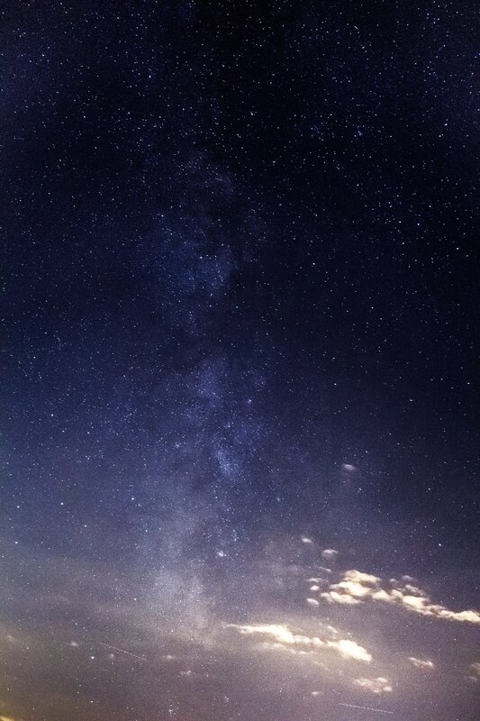 Milky Way Galaxy — Dark Blue, Serene, Night