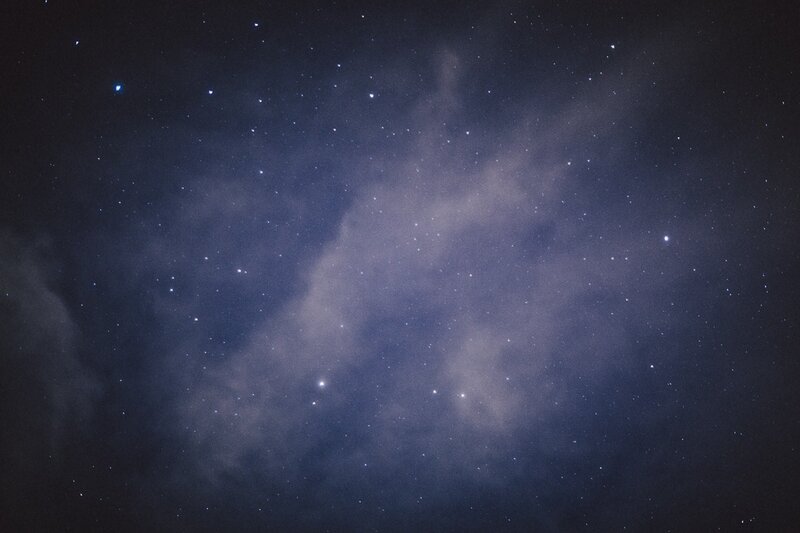Milky Way Galaxy — Dark Blue, Serene