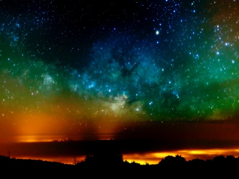 Milky Way Galaxy — Green
