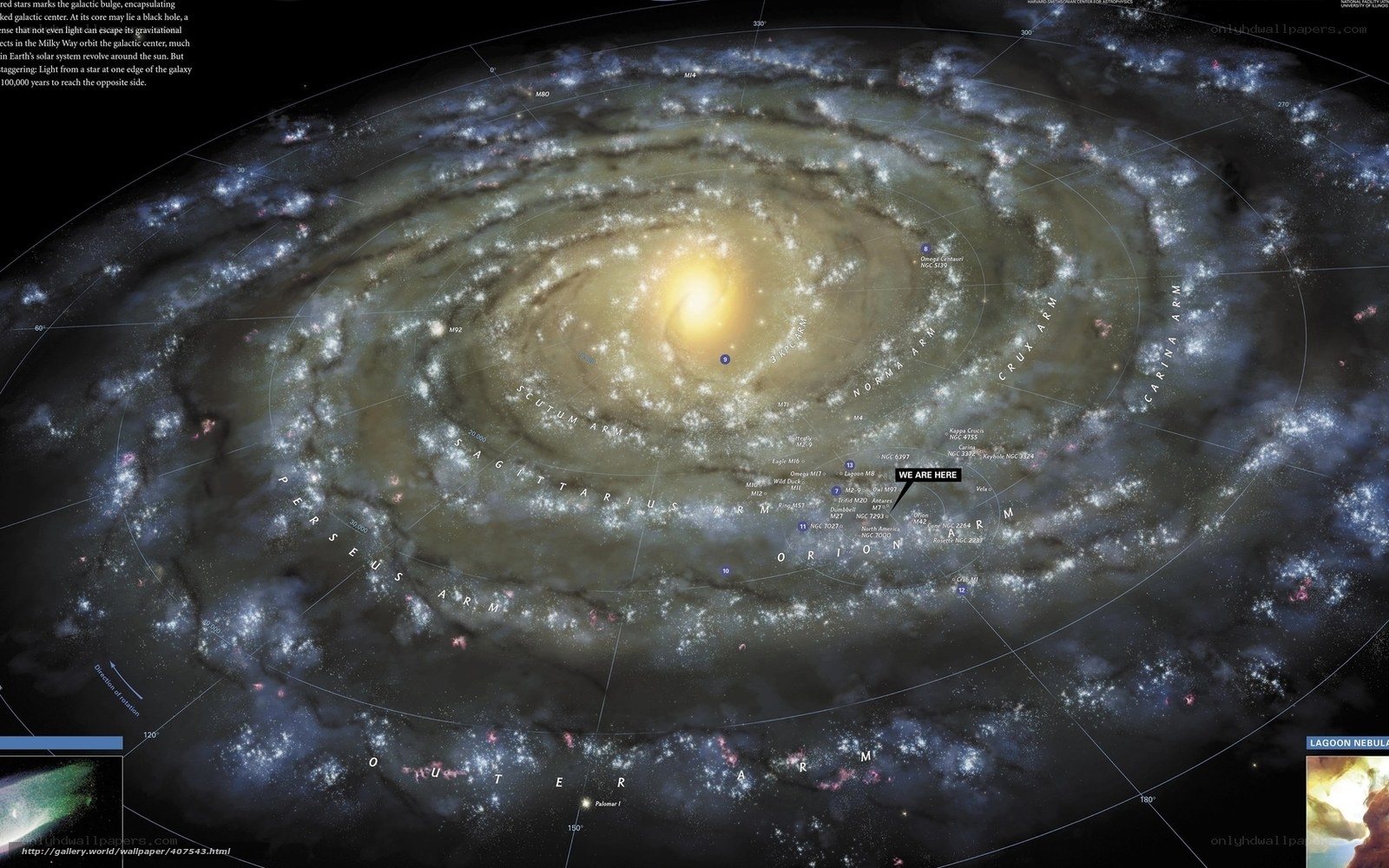 Milky Way Galaxy Map