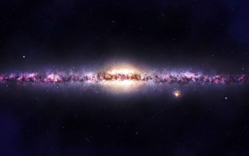 Milky Way Galaxy — Purple, Cosmic, Night