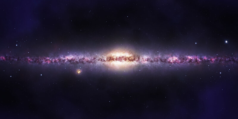 Milky Way Galaxy — Purple, Cosmic