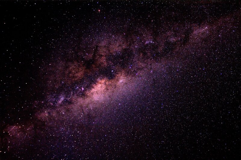 Milky Way Galaxy — Purple, Dramatic