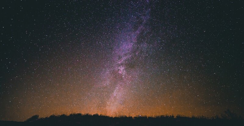 Milky Way Galaxy — Purple, Serene, Night, Photograph, Stars, Sky