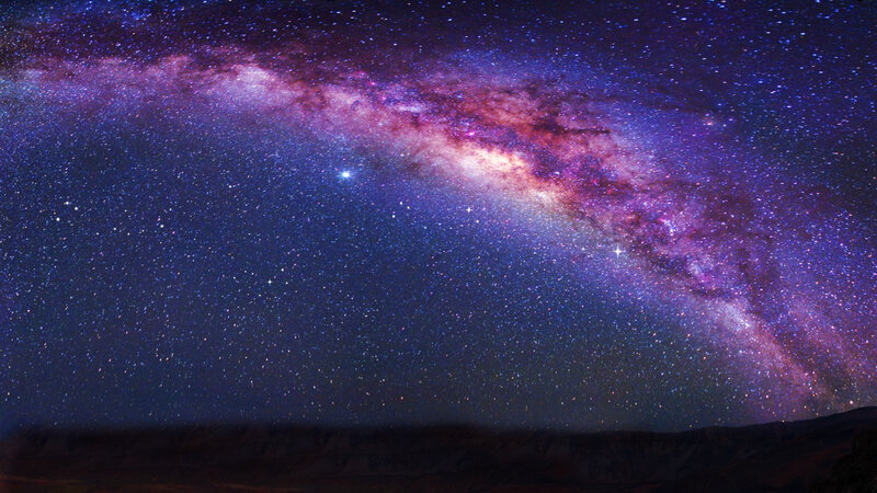 Milky Way Galaxy — Purple, Serene