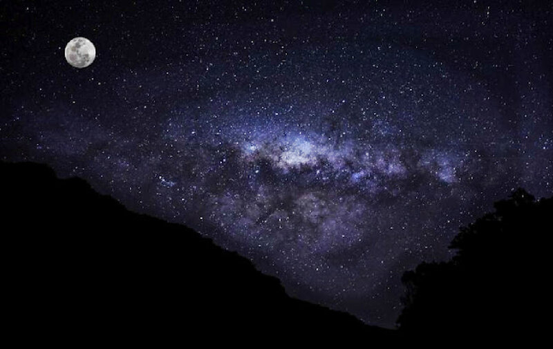 Milky Way Galaxy — Purple