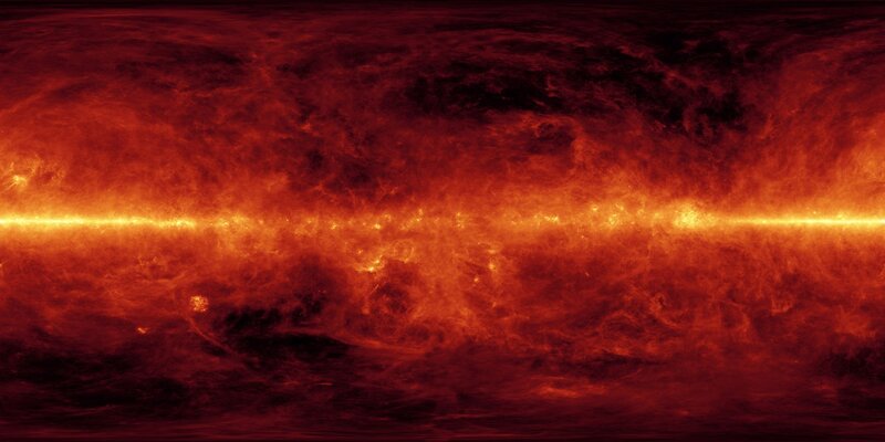 Milky Way Galaxy — Red, Dramatic, Photograph
