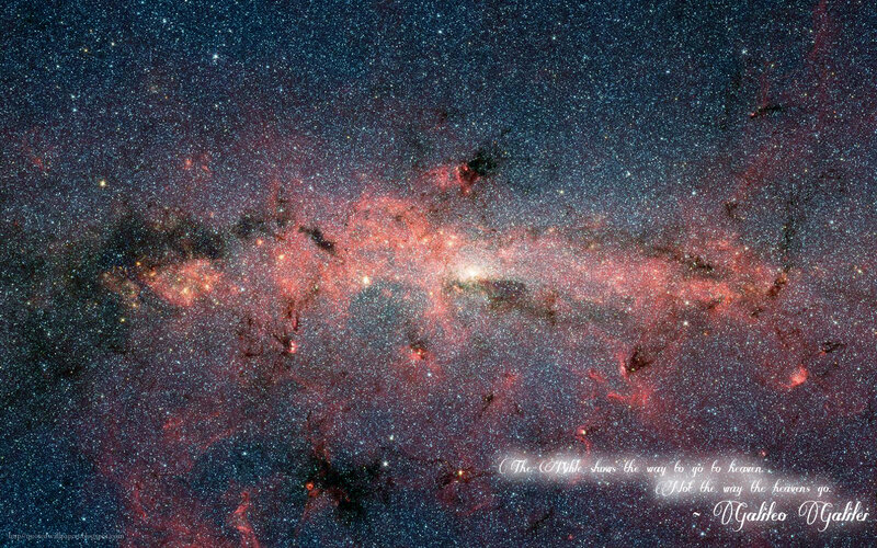 Milky Way Galaxy — Red