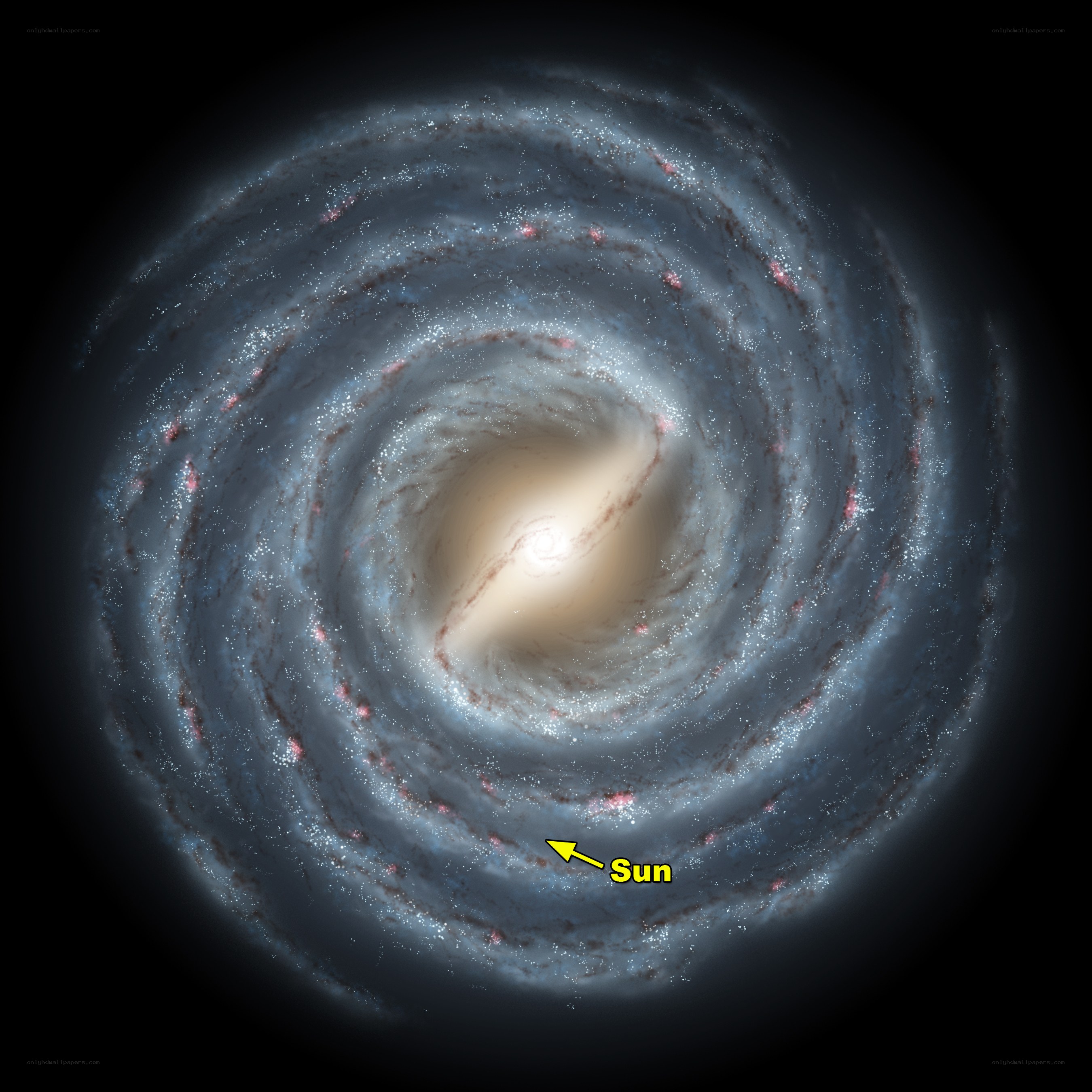 Milky Way galaxy view
