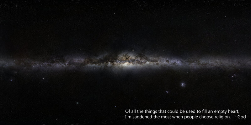 Milky Way galaxy view